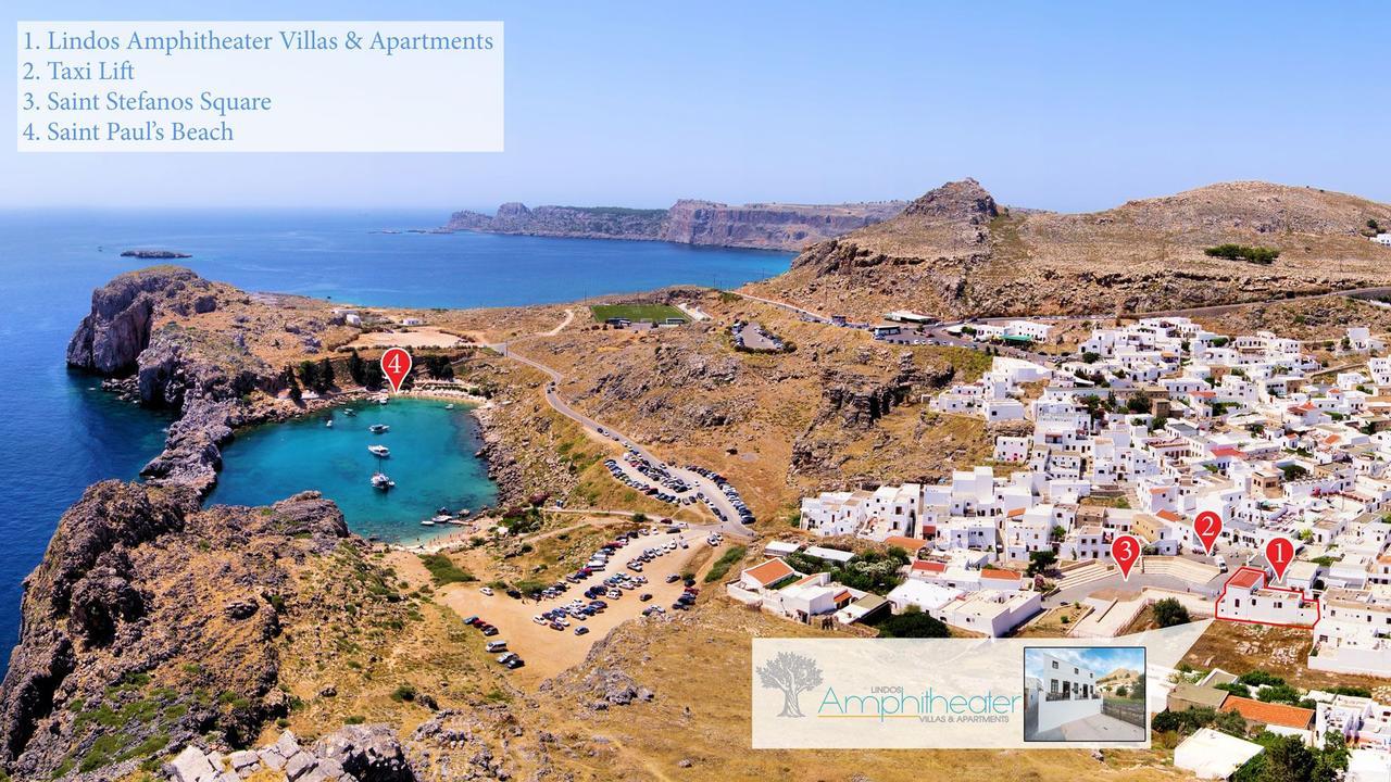 Lindos Amphitheater Villas And Apartments Exterior photo